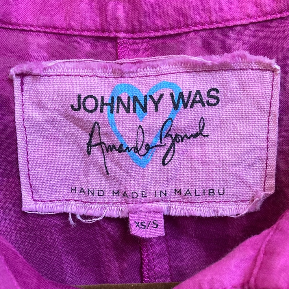 Johnny Was Amanda Bond Donna Flare Mini Dress Fuchsia Pink Size XS/S - Picture 3 of 16